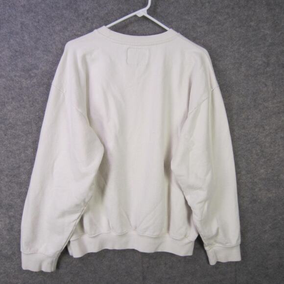Barry's Sweatshirt Mens 2XL White Crewneck Pullover Gym Fitness Athletic Logo - Picture 8 of 9